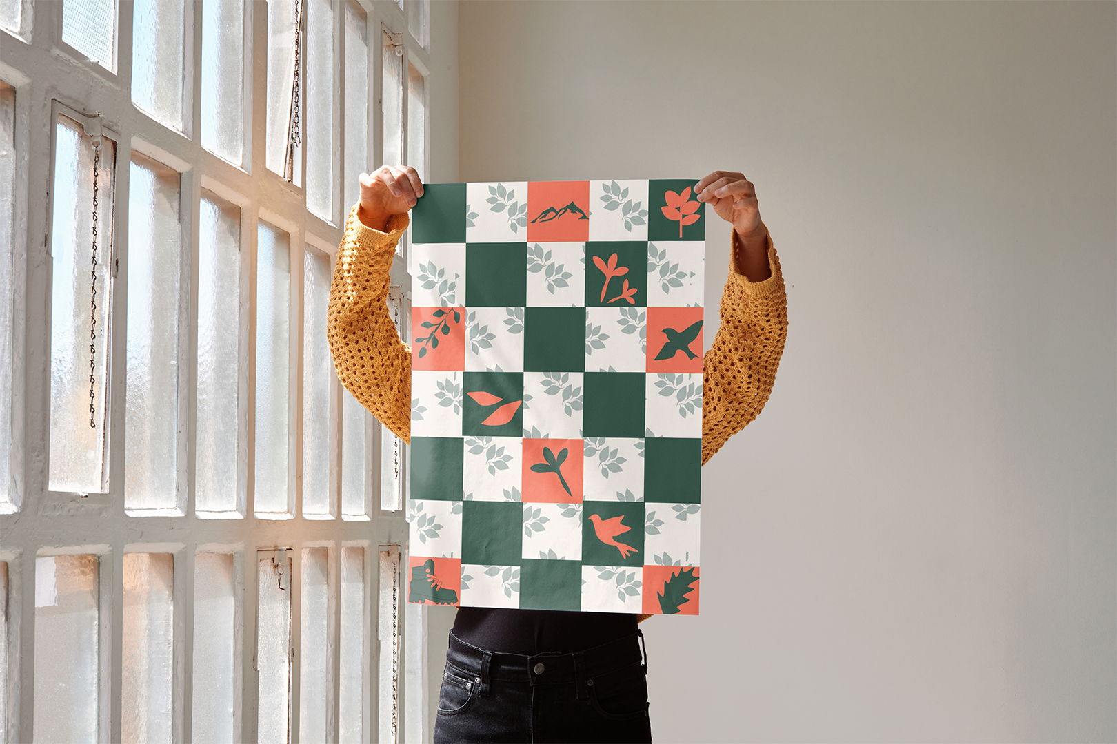 Nature's Grid Poster