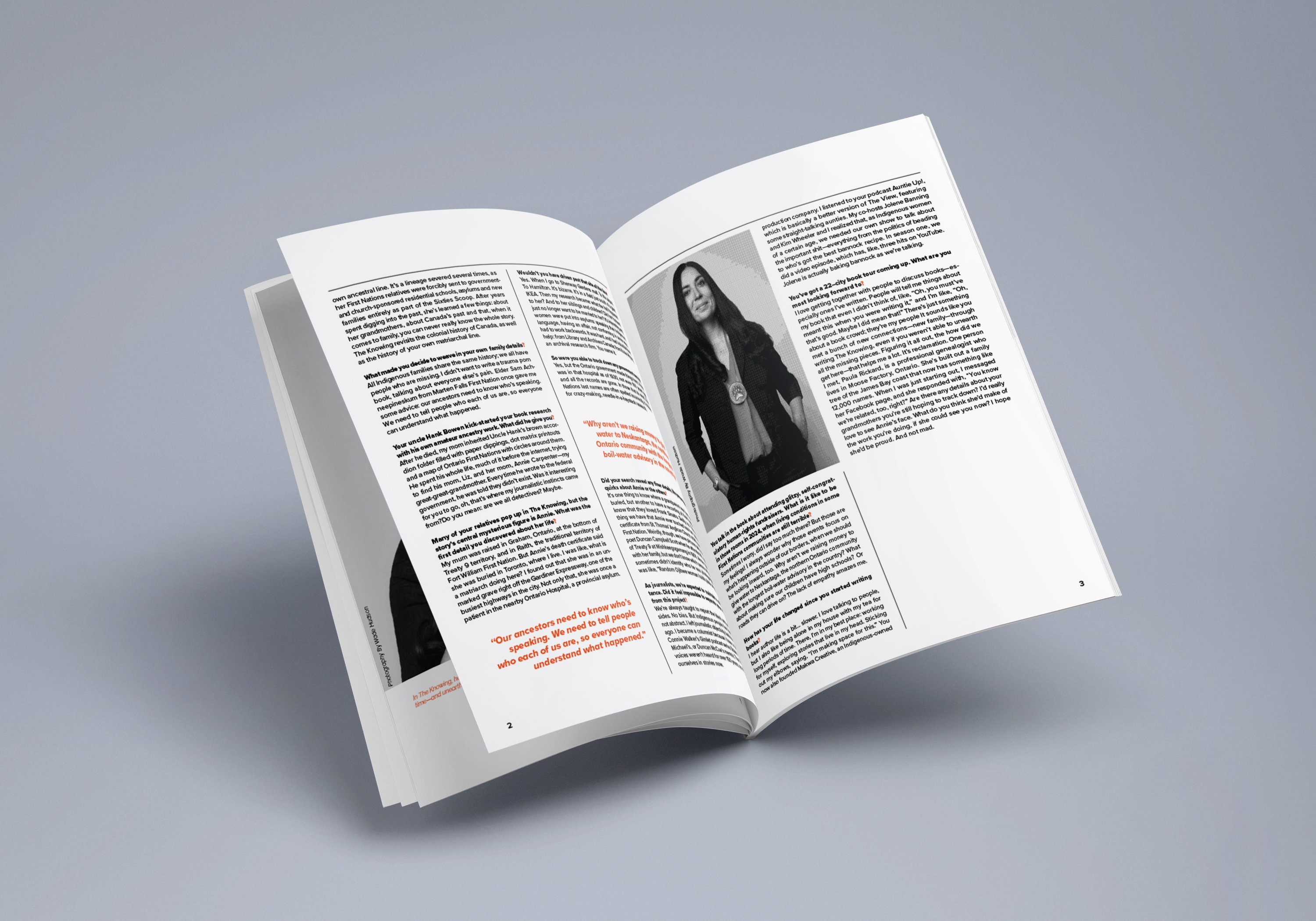 Tanya Talaga Project - Spread