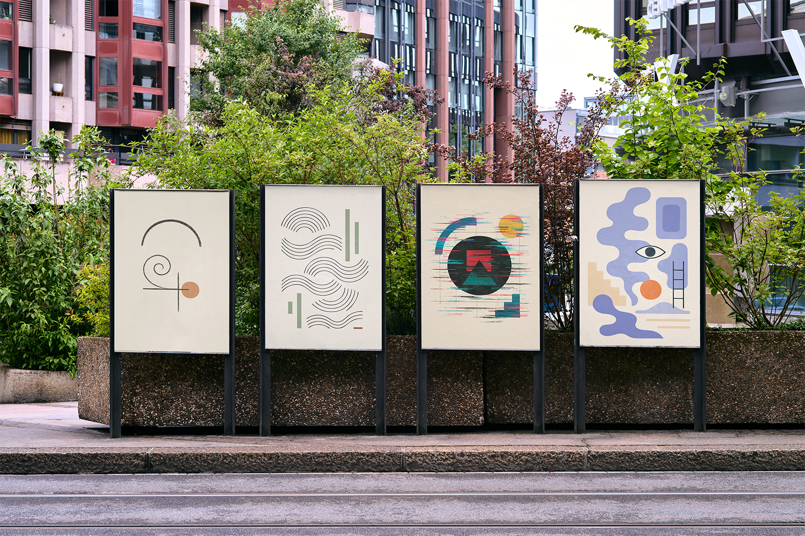 Kandinsky-Inspired Forms